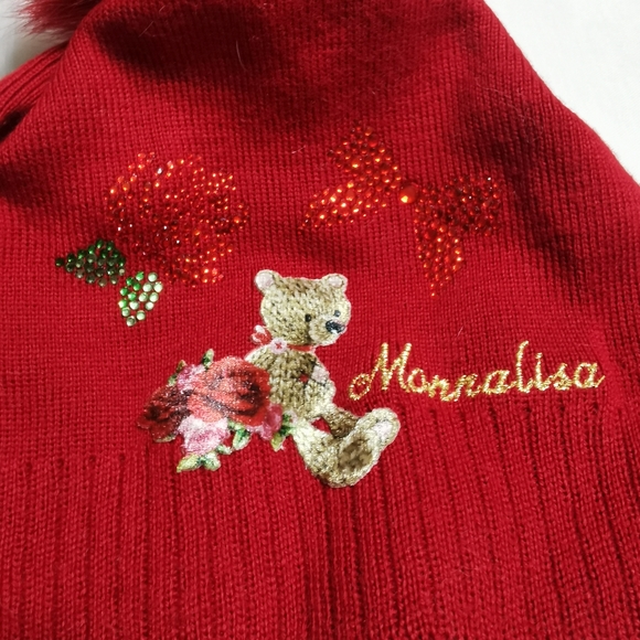 MonnaLisa Baby Girl Wool Blend Hat - Picture 4 of 15